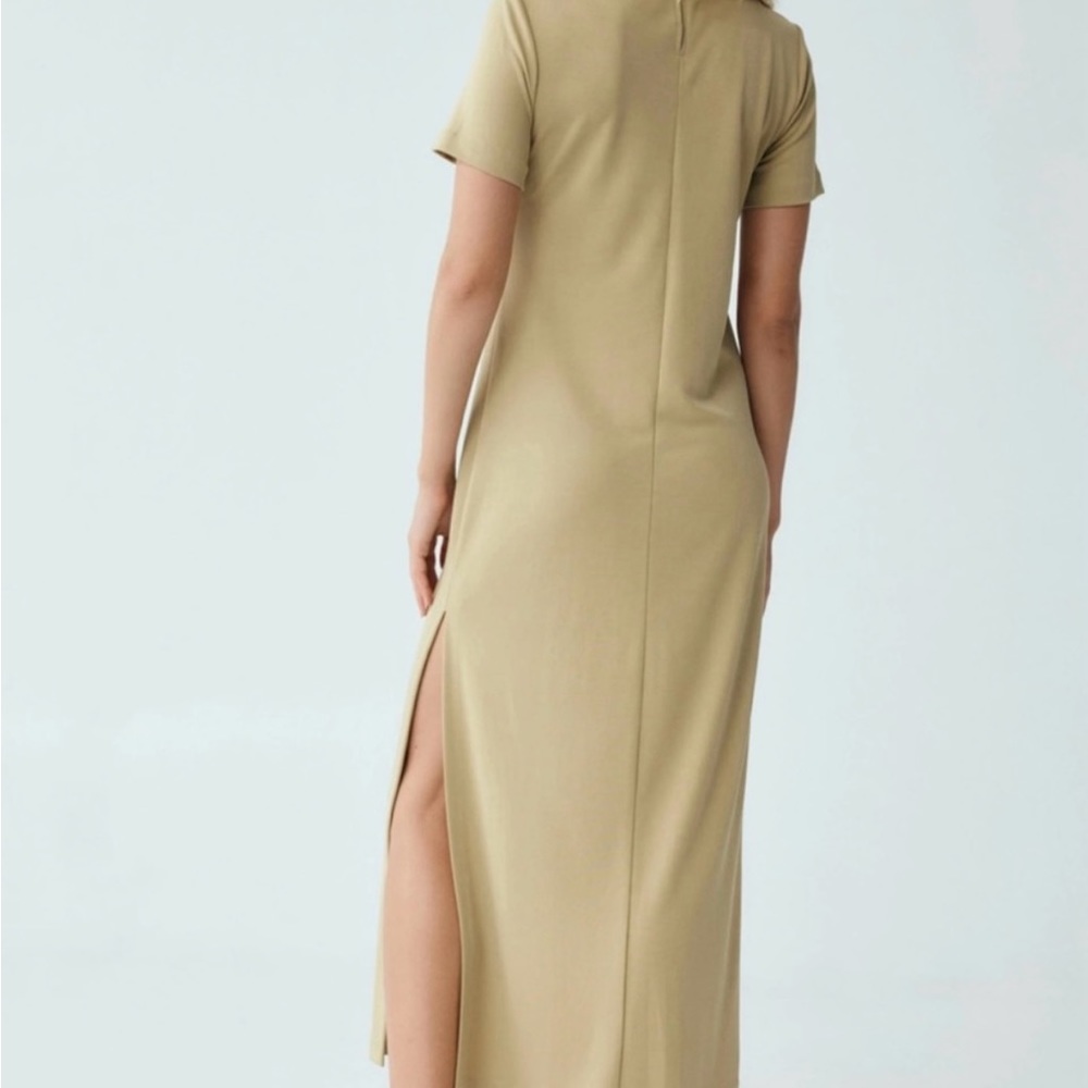 NWT THIRD FORM MAXI TEE SHIRT Lined DRESS | KHAKI